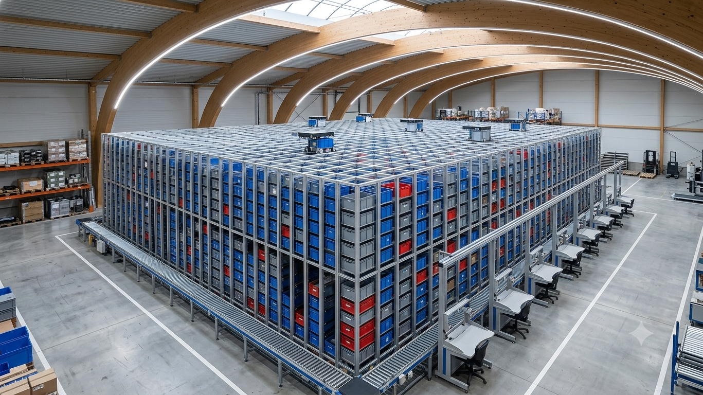 Automated cubic storage system